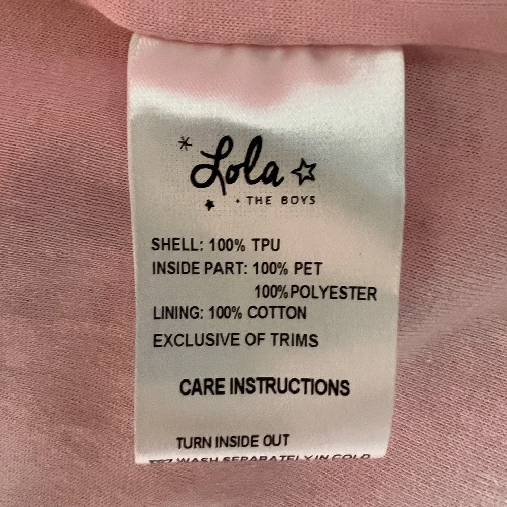 ❤️Lola + the Boys Pink Magic Raincoat NWOT - Picture 4 of 6